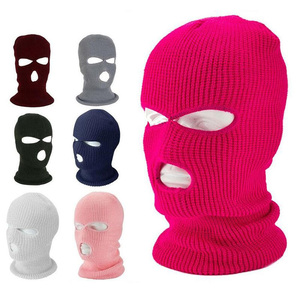 Logo personnalisé Unisexe Cagoule <span class=keywords><strong>Masque</strong></span> Tricot Intégral Couverture 3 Hole Ski <span class=keywords><strong>Masque</strong></span> Cagoule <span class=keywords><strong>Tour</strong></span> de <span class=keywords><strong>Cou</strong></span> En Gros - Product Image 1