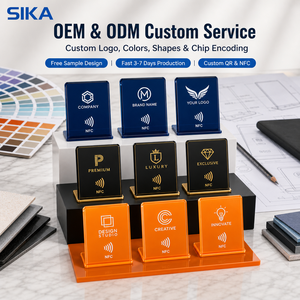 Soporte NFC SIKA para reseñas <span class=keywords><strong>de</strong></span> Google, tarjeta <span class=keywords><strong>de</strong></span> reseñas sin contacto con código QR, letrero <span class=keywords><strong>de</strong></span> reseñas sin contacto para mostrador <span class=keywords><strong>de</strong></span> <span class=keywords><strong>restaurante</strong></span>, cafetería, salón, comercio minorista - Product Image 5