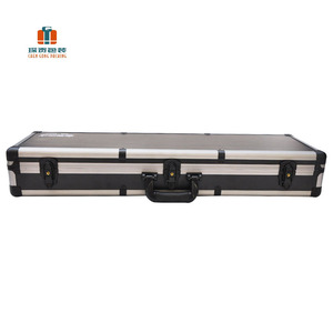 De aluminio de barbero de la caja de herramientas para camiones <span class=keywords><strong>dj</strong></span> arma muestra almacenamiento portátil maletín caso de vuelo co - Product Image 3