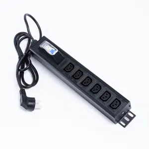 Factory manufacturing 6-bits Power distribution unit Used for Data center C13 standard OEM Support Smart PDU