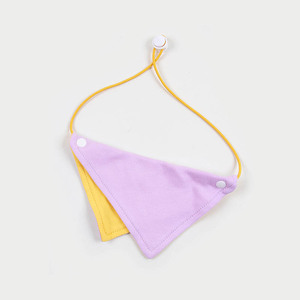 Baberos triangulares de algodón para perros pequeños y medianos, ropa para mascotas de color sólido para las cuatro estaciones, de algodón puro - Product Image 3