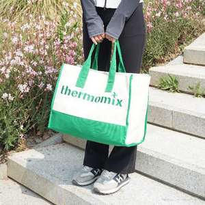 Custom Printed Organic Cotton Canvas Tote Bag Extra Large Capacity Personalized Logo Heavy-Weight Oversized Shopping Bag - Product Image 4