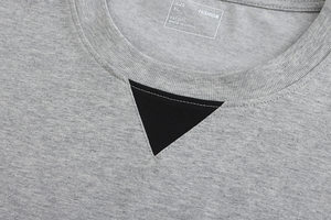 เสื้อยืดคอกลมแขนสั้นมีสไตล์เรียบง่ายชุดลำลองสีบล็อกสีชุดออกกำลังกายสบายๆผ้าถัก - Product Image 4