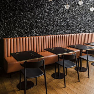 Muebles para Proyectos Hoteleros MORE DESIGN, Sofá Seccional de Terciopelo para Bar, Hamburguesería, Cafetería, KTV, Club, Restaurante - Product Image 5