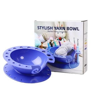 Yarn Craftsman Direct Price Plastic Crafts Handmade Crochet Storage Container Knitting Protector Yarn Bowl