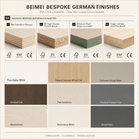 Lit plateforme tatami fonctionnel Bauhaus sur mesure avec armoire de rangement modulaire intégrée pour appartement moderne