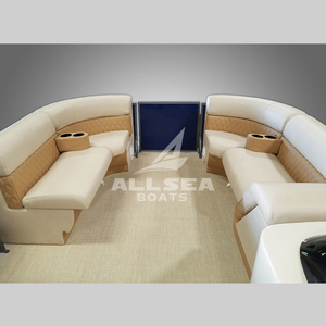 One 20ft Container 5.8m 19ft Marine Grade Aluminum <strong>Pontoon</strong> Fishing <strong>Boat</strong> Outboard Engines/<strong>Motors</strong> for Sport Entertainment Leisure - Product Image 5