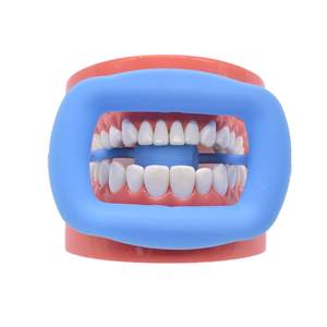 Alat pembuka mulut ortodontik gigi dari karet silikon, retraktor pipi bibir intraoral, retraktor pipi gigi - Product Image 5