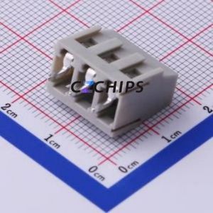 DB128L-5.08-3P-GY-S Screw Terminal Block Through hole Component (THT),P=5.08mm Connector 1x3P 5.08mm Gray Through Hole - Product Image 2