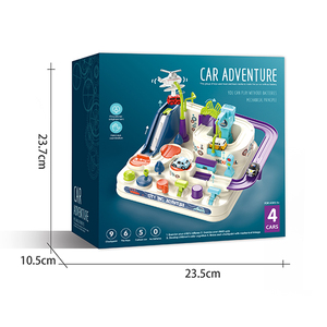 Patytoys Cadeaux de Noël Jeux de réflexion <span class=keywords><strong>pour</strong></span> enfants Voitures sur <span class=keywords><strong>rail</strong></span> en plastique Jeux de course de voitures de sauvetage en ville Aventure - Product Image 6
