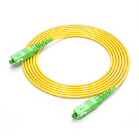 Kabel Patch Cord Serat Optik SC-SC Male-Male | APC-APC | SM Single Mode 9/125 Simplex FTTH untuk Konektor Pusat Data ODF