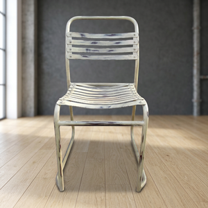Industrial Vintage <b>Portable</b> Dining Room Furniture Iron Metal Distressed Hand Painted Colorful Dining Chair Hotel Apartment Villa - Product Image 3