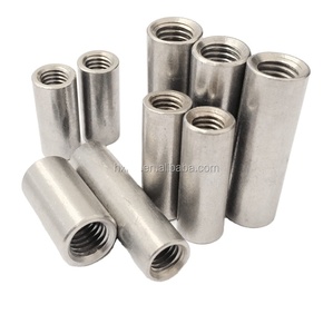 Écrou de connexion rond fileté en acier inoxydable A2 pour <span class=keywords><strong>barre</strong></span> de tige, écrou long - Product Image 1