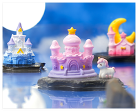 Fée Jardin Planteur Décor Sculpture Résine Étoile Lune Château Figurine En Vrac Bricolage Maison De Poupée Miniature Articles Maison De Noël Enfants Jouet