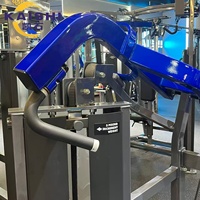 Machine de presse à épaules assise à double charge de poids, équipement de fitness commercial pour la musculation des deltoides