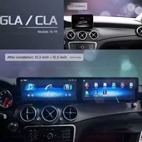 Radio de Coche Portátil RoadNavi Android para Mercedes Benz Clase C GLC W205 X253 2015-2019 GPS DSP CarPlay Pantalla Dividida para el Tablero