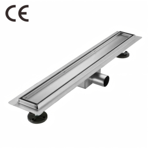 モダンなステンレス鋼リニアバスルーム水平コンセント床排水長方形シャワーチャンネルストレーナー - Product Image 1