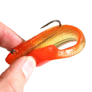 Vivo grasos naturales pescado Asturias señuelos pesca plano cola paddle PVC ambiental suave Señuelos de Pesca - Product Image 3