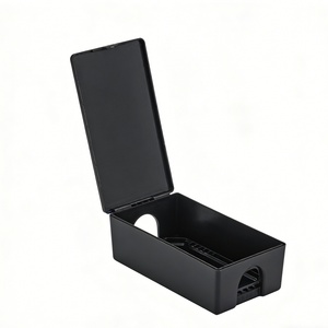 Station d'appât anti-rongeurs en plastique noir verrouillable, boîte à appât anti-effraction pour rats, contrôle des rats en extérieur - Product Image 2