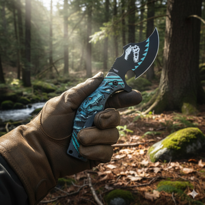 سكين تخييم تكتيكي برية للمغامرات البرية من OEM ، سكين محمول ، سكين جيب قابلة للطي مع مقبض طباعة ثلاثية الأبعاد - Product Image 3