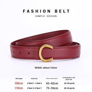 Angola Wine <strong>Red</strong> <strong>Belt</strong> 2026 Hot-Selling Women's Vintage Style <strong>Belt</strong> Versatile Decorative Fashion Trend in Stock Wholesale - Product Image 2