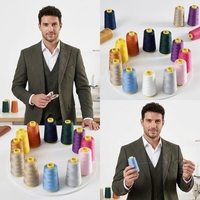 Fil à coudre 100 % polyester teint, haute ténacité, écologique, de qualité supérieure, prix abordable, provenant d'un fabricant chinois, 402 5000y