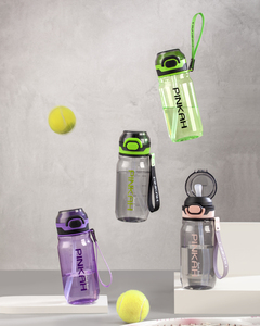 Pinkah Hot Bán Biểu Tượng Tùy Chỉnh 450Ml Leakproof Xách Tay Tritan Thể Thao Uống Chai Nước Với 2-Trong-1 Lật Rơm Nắp - Product Image 6