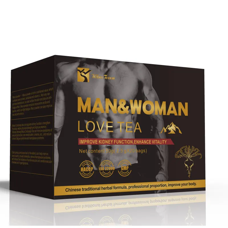 Man and woman love tea energy Vitality maca herbs male healthcare supplement fertility tea for men