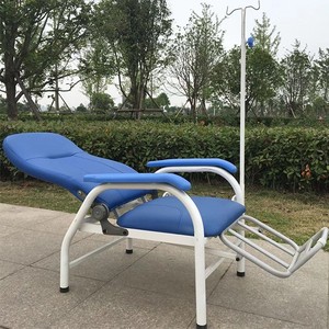 Silla de Infusión Pinyin PY009 Azul Ajustable y Reclinable para Uso Hospitalario - Product Image 4