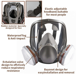 <span class=keywords><strong>Masque</strong></span> respiratoire intégral modèle 6800 KN95 réutilisable, <span class=keywords><strong>masque</strong></span> à gaz 6800 KN95 avec filtre anti-poussière, protection respiratoire complète - Product Image 3