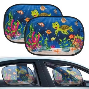 Y0022 voiture fenêtre couvre statique s'accrochent Films autocollants pour bloquer UV dessin animé éblouissement bloqueur maille bouclier Protection électrostatique - Product Image 1