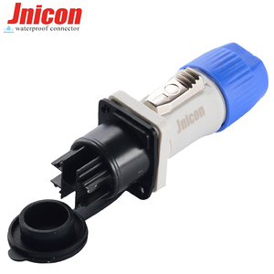 Jnicon אבקת מחבר 4p כוח הזכר תקע הוביל רמקול xlr מחבר זכר מחבר אורך מותאם אישית פלסטיק דיור - Product Image 2