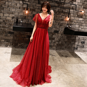 Starry Night Prom Dress - Luxury Sequin Evening Gown