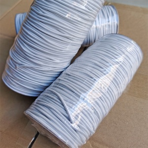 Bán Buôn 2Mm 100 Mét Trên Cuộn Trắng Đen Vòng Bện Đàn Hồi Áo Dây Rút Dây - Product Image 1