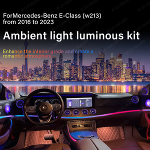 Para Mercedes Bens Clase E W213, turbina delantera trasera de coche, ventilación de aire 4D, altavoz de agudos giratorio, luz ambiental, Kit de luz de ambiente - Product Image 3