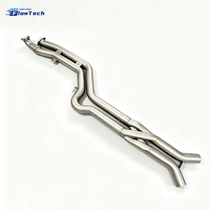 ระบบท่อไอเสีย FlowTech High Performance Middle pipe สำหรับ BMW G80 G82 M3 M4 G8X 3.0T s58 ผลิตจากสแตนเลส T304 พร้อมท่อ Z - Product Image 3