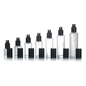 Frosted <strong>Empty</strong> Fine Mist <strong>Spray</strong> <strong>Bottle</strong> 30ml 50ml 60ml 100ml 120ml Skin Care Glass Pump <strong>Bottle</strong> With Gold Silver White Black Lid - Product Image 4