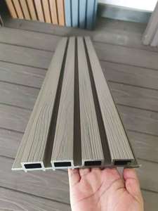 WPC composite nhựa bảng tường louvers chải kỹ thuật cho phí bảo hiểm gỗ mặt tiền tấm - Product Image 6