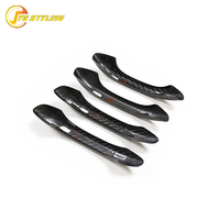 Cubiertas de Fibra de Carbono para Manijas de Puerta de Porsche Macan, Adhesivas, 4 Piezas/Juego, con/sin Sensor de Entrada sin Llave, 2014-2024