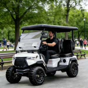 Voiture à batterie lithium haute performance 72V, véhicule de luxe 4 places pour le golf/la chasse/le tourisme sur routes non publiques - Product Image 1