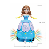Longxi électrique princesse poupée danse jouets fée lumière jouet pour filles jeu interactif musique marche Robot enfants cadeau