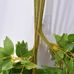 Wholesale silk vine supplier artificial colorful party garden wedding hanging flower decor wisteria vines flowers
