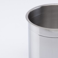 Ustensiles de cuisine classiques en acier inoxydable écologique fabriqués en Italie 2025, avec poignée en fil d'acier, compatibles induction et four, accessoires pour laitière
