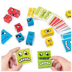 Cartoon Six-Sided Smiling Face <b>Painting</b> 3D Jigsaw Puzzle Educational Plastic Montessori Toy for Kids - Product Image 3