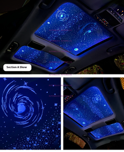 Lumière décorative atmosphère lumière étoile piste auvent pour <span class=keywords><strong>mercedes</strong></span>-benz classe S W222 2016-2021 toit ouvrant panoramique <span class=keywords><strong>ciel</strong></span> étoilé film - Product Image 4
