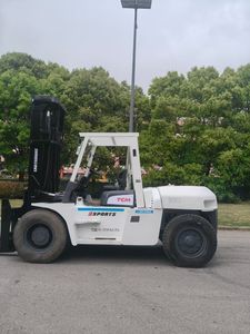 Gebruikt TCM heftruck, <span class=keywords><strong>10</strong></span> ton capaciteit, model FD100, Japanse fabricage, dieselhydraulisch systeem, brandstofheftruck. - Product Image 1