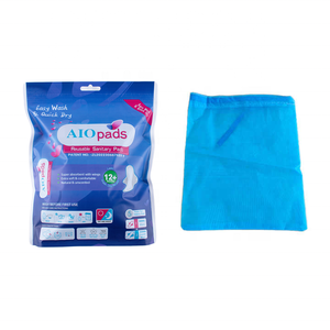 AIO 6pcs Set <span class=keywords><strong>Lavable</strong></span> Rose Coussin Menstruel Étanche Maternité Serviette Hygiénique Réutilisable Serviette Hygiénique Féminine avec Emballage - Product Image 6
