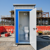 Toilettes mobiles portables pour adultes, cabine de douche détachable, toilettes publiques préfabriquées pour parcs et appartements, en acier