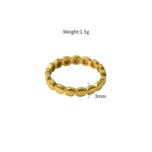 Geometric Shape Gold <b>Ring</b> Women's Jewelry Gift Fashion <b>Rings</b> <b>Titanium</b> Steel Simple Design Index Finger <b>Ring</b> - Product Image 4