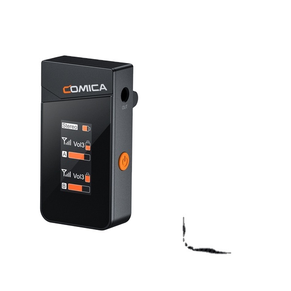 COMICA Vimo C1 4G Dual-channel Wireless Microphone for Smartphone Laptop Desktop-Noise Cancelling for Live Streaming